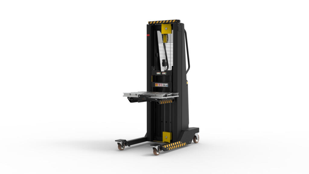 DataLift with RollerBoard DC mounted on its platform, seen from the front